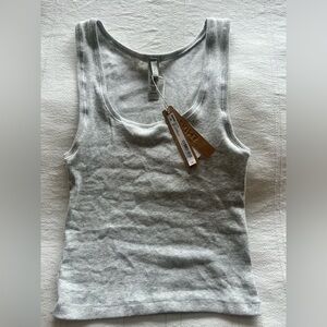 SKIMS Gray Ribbed Tank Top - Small - NWT